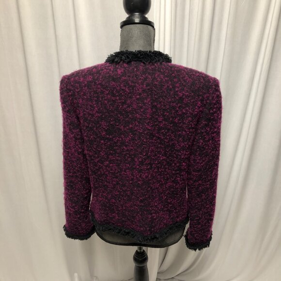 Bridgetown Collection Jacket Womens Size 12 Button Up Wool Blend Blazer Office - Picture 5 of 7